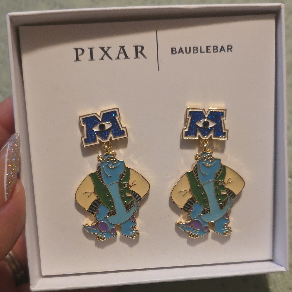 BaubleBar Blue and Green Pixar Earrings